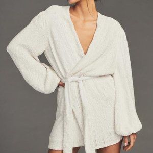 Retrofete GABRIELLE ROBE Wrap Sequins Mini Dress